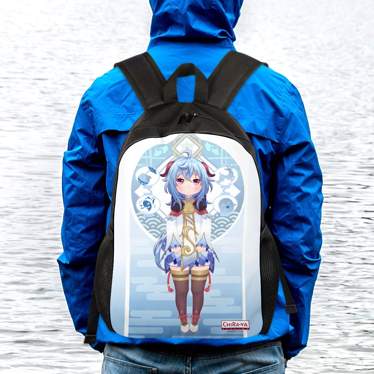 Genshin Impact Oxford Backpack - Ganyu: "Smol Ganyu"