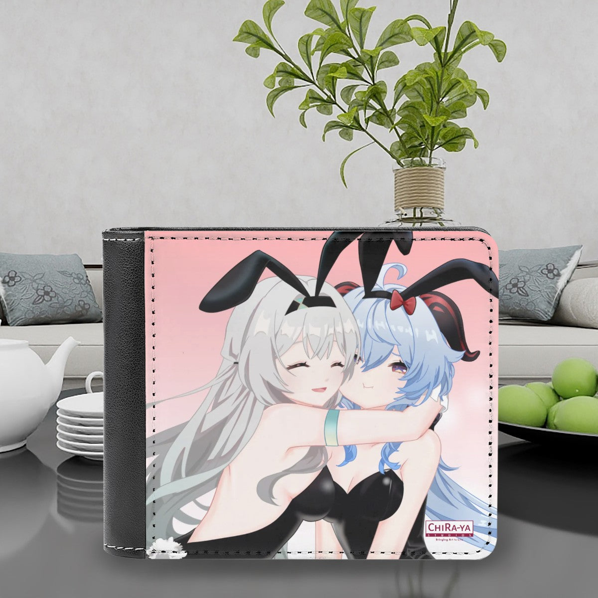 Genshin Impact x Honkai Star Rail Leather Wallet - Firefly & Ganyu: "Bunny Girlies"