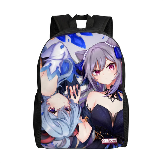 Genshin Impact Oxford Backpack - Ganyu & Keqing: "Ganqing Impact"