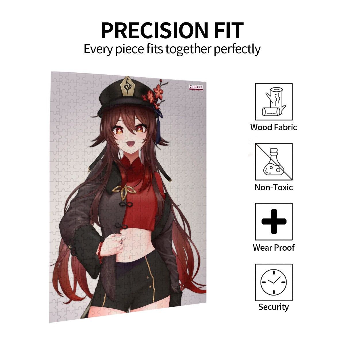 Genshin Impact Wooden Jigsaw Puzzle (500pcs) - Hu Tao: "Crop Top Tao"