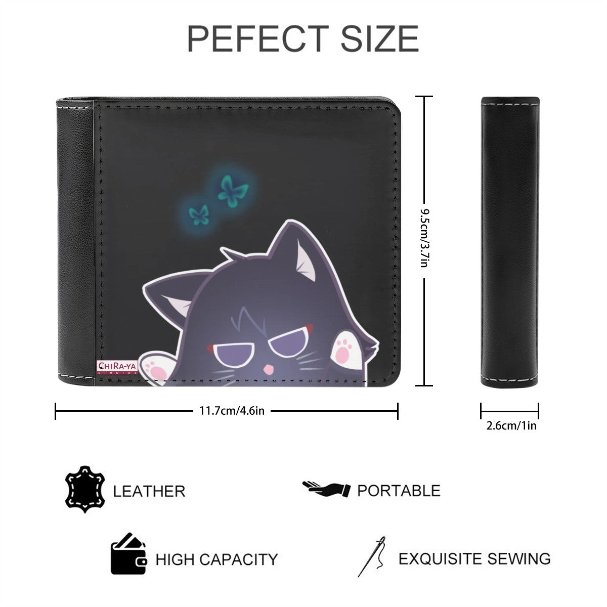 Genshin Impact Leather Wallet - Scarameow (Playful)