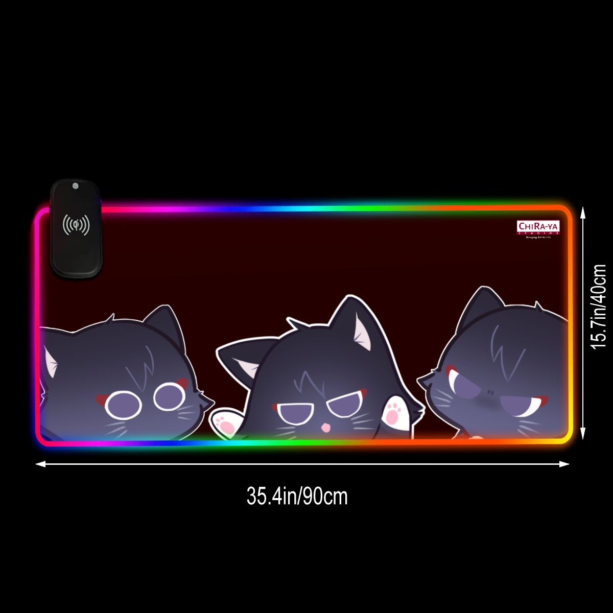 Genshin Impact Premium RGB Gaming Mouse Pad (with Wireless Charging) - Scarameow