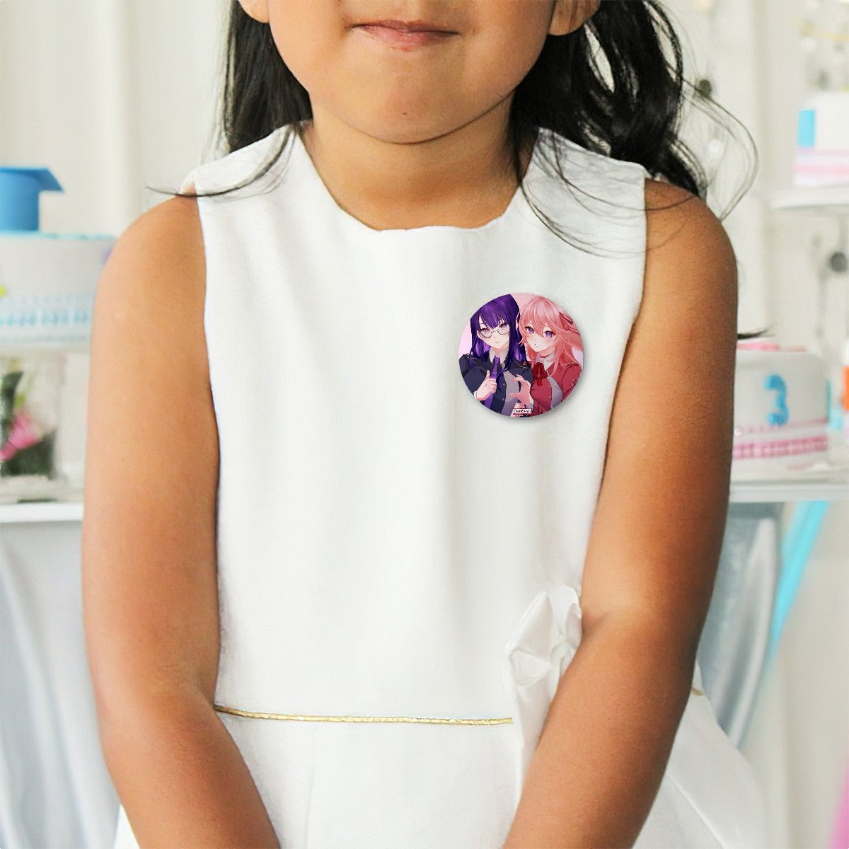 Genshin Impact Pin Badge - Raiden Ei & Yae Miko: "Takina & Chisato"