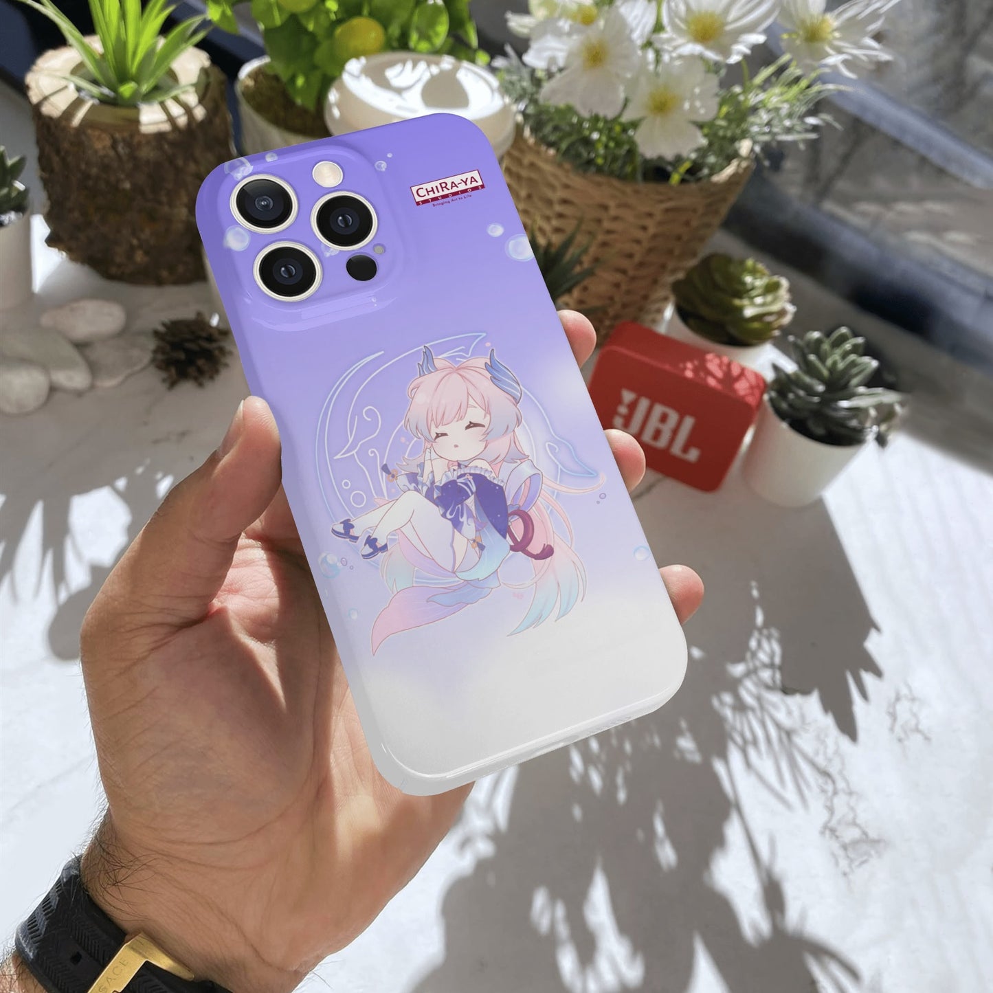 Genshin Impact Phone Case (iPhone 15 Pro) - Sangonomiya Kokomi