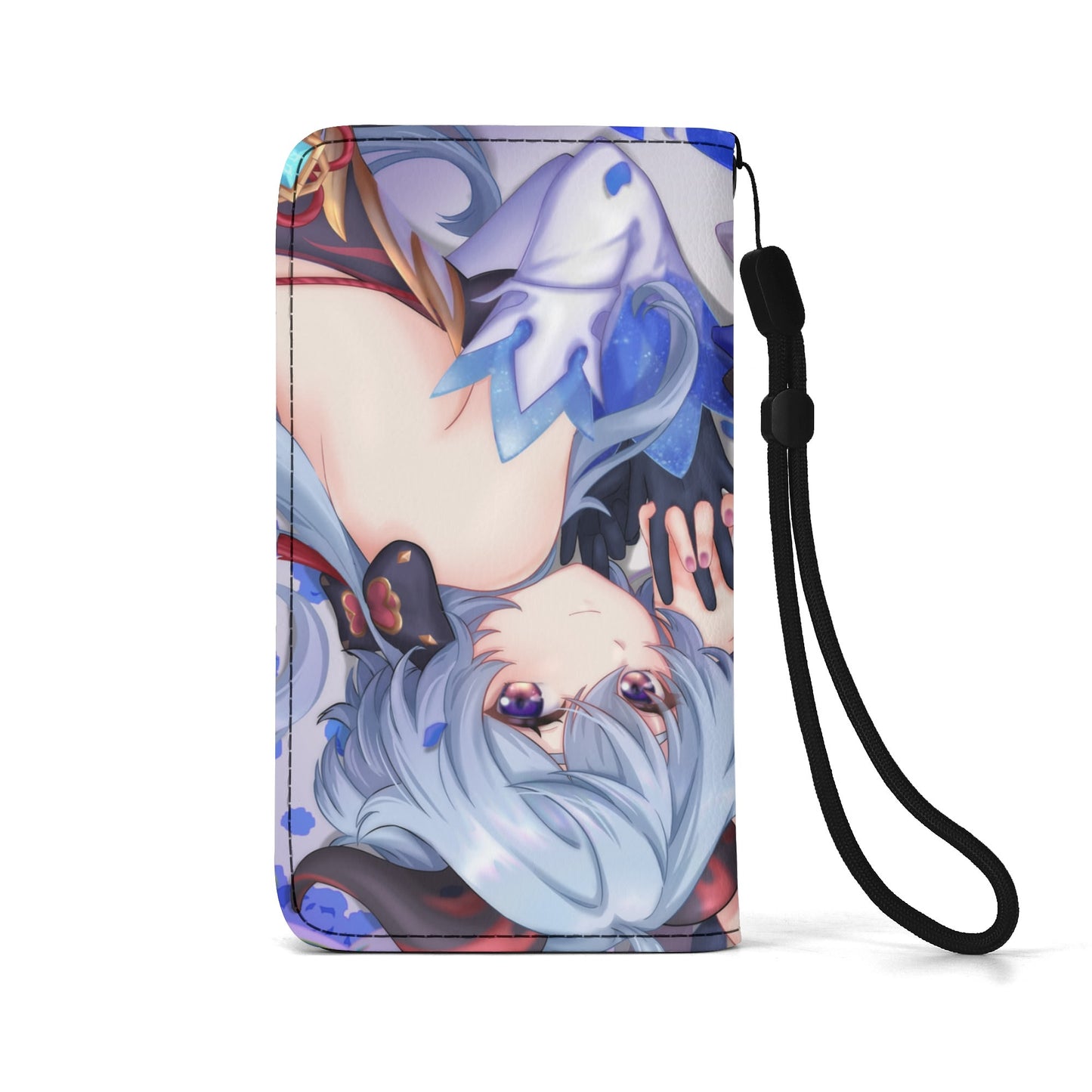 Genshin Impact Leather Phone Flip Case/Wallet (for Most Phone Models) - Ganyu & Keqing: "Ganqing Impact"