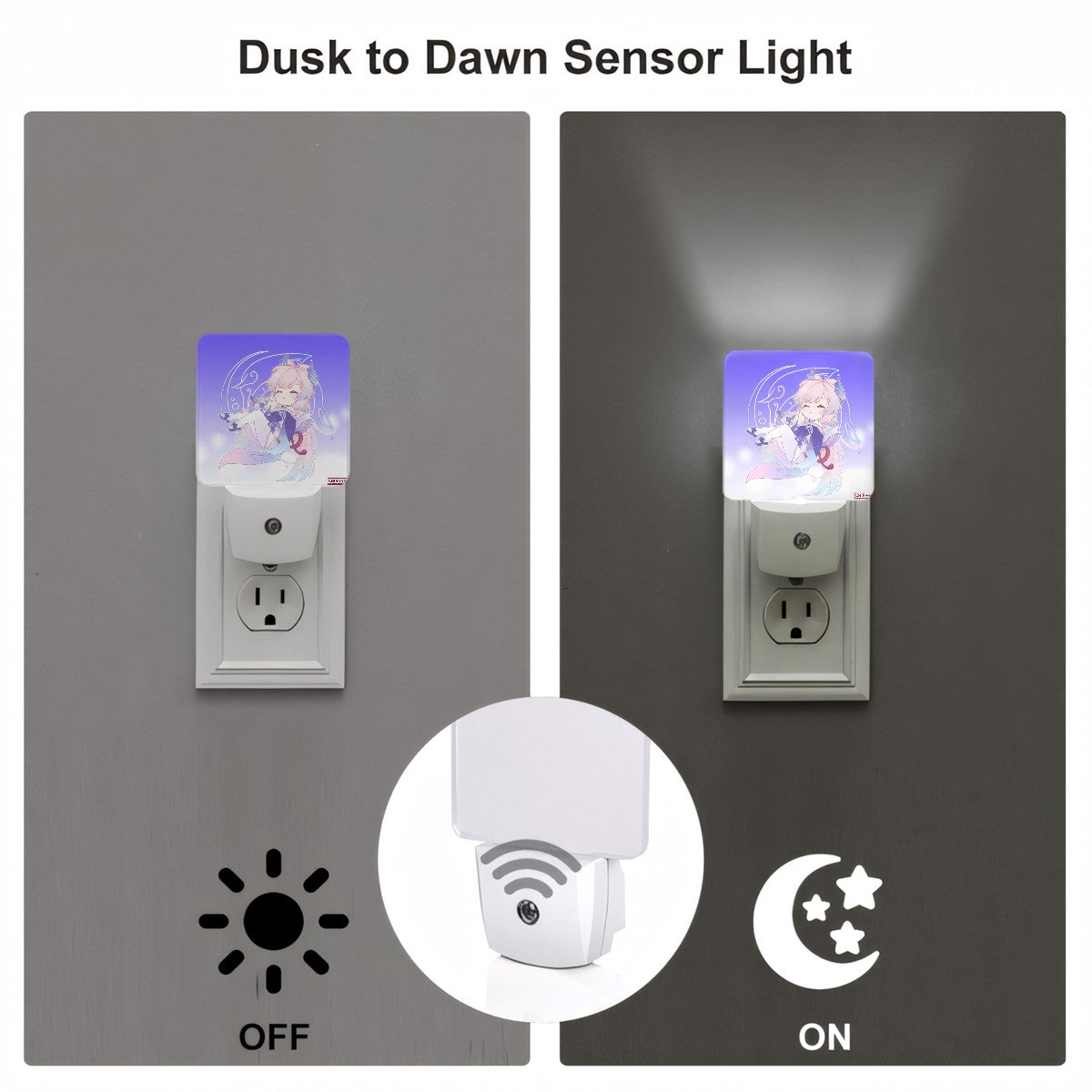 Genshin Impact Automatic LED Night Light - Sangonomiya Kokomi