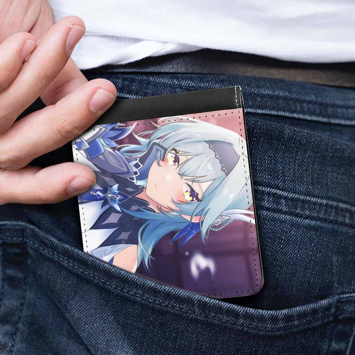 Genshin Impact Leather Wallet - Eula: Night Out at Angel's Share
