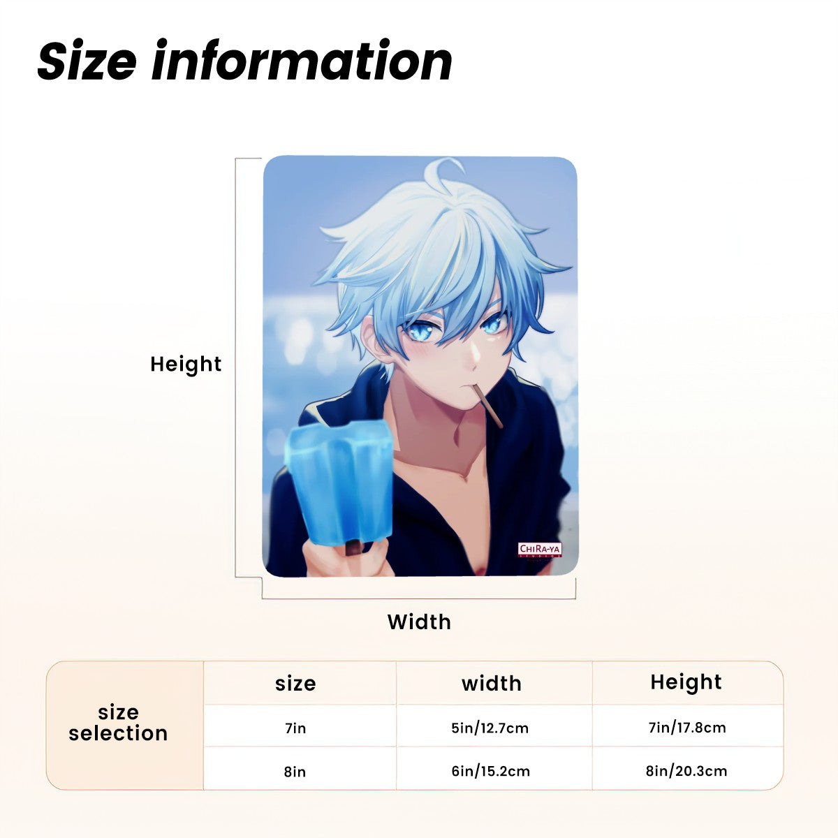 Genshin Impact Metal Print with Stand - Chongyun: "Summertime"