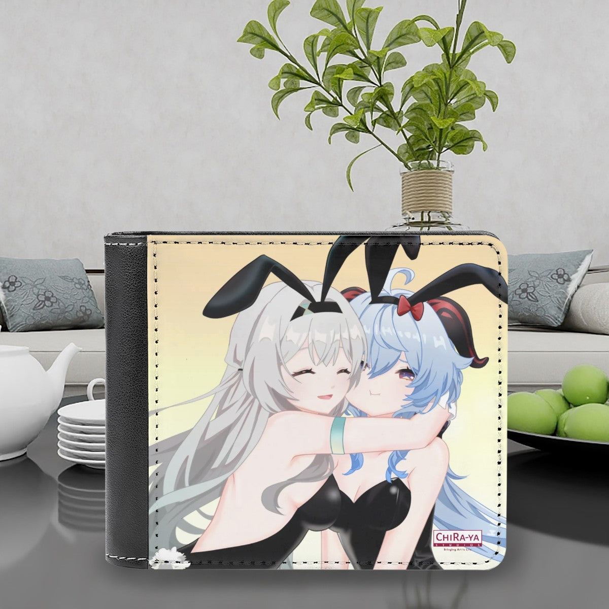 Genshin Impact x Honkai Star Rail Leather Wallet - Firefly & Ganyu: "Bunny Girlies"