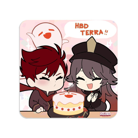Terraglotte Acrylic Fridge Magnet - 2022 Birthday Art ft. Hu Tao (Limited Edition)