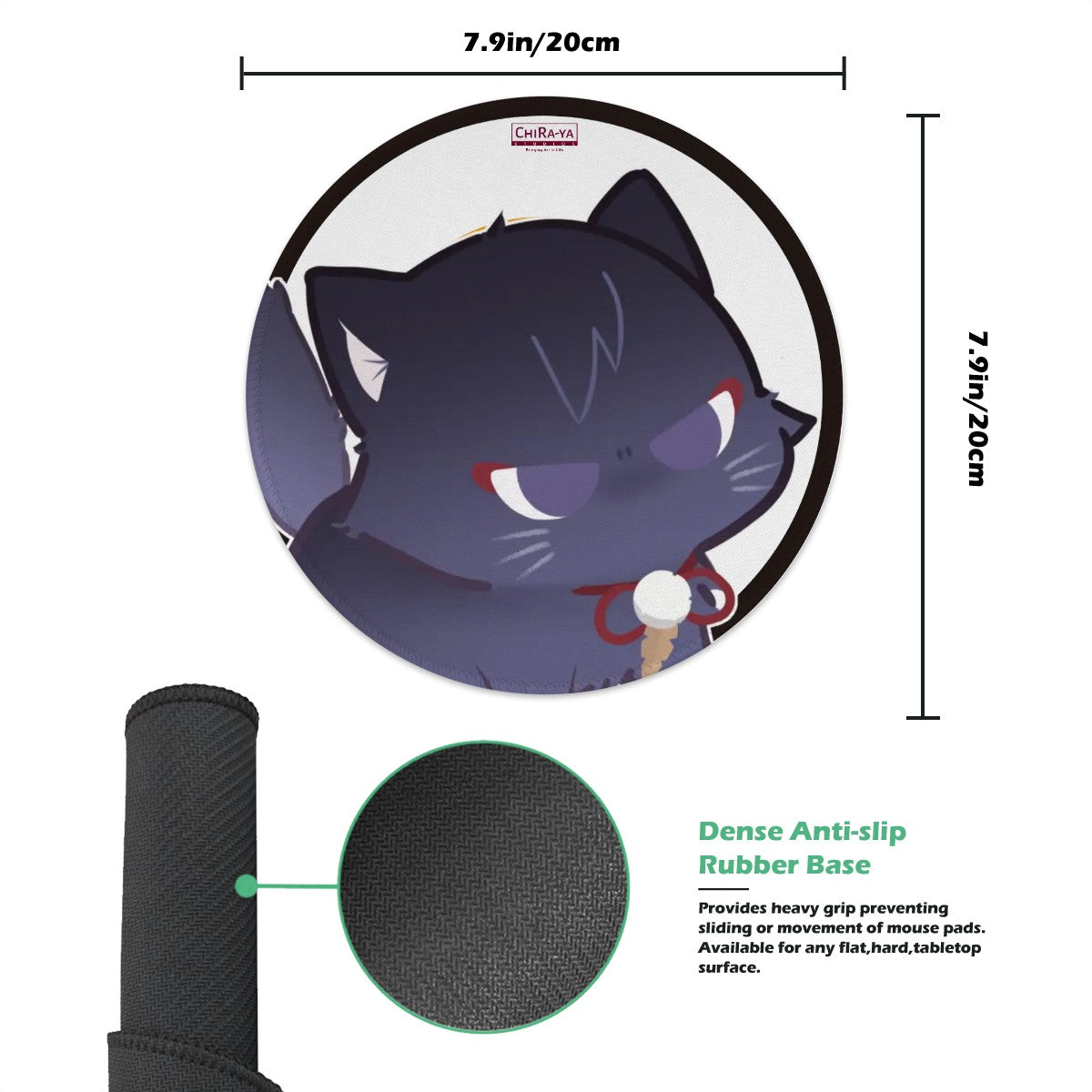 Genshin Impact Gaming Mouse Pad (Round) - Scarameow Series