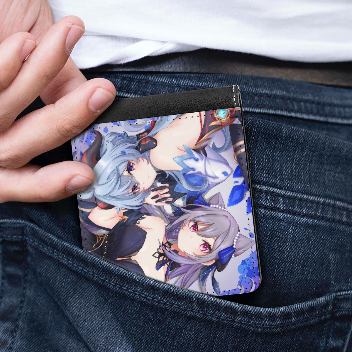 Genshin Impact Leather Wallet - Ganyu & Keqing: "Ganqing Impact"