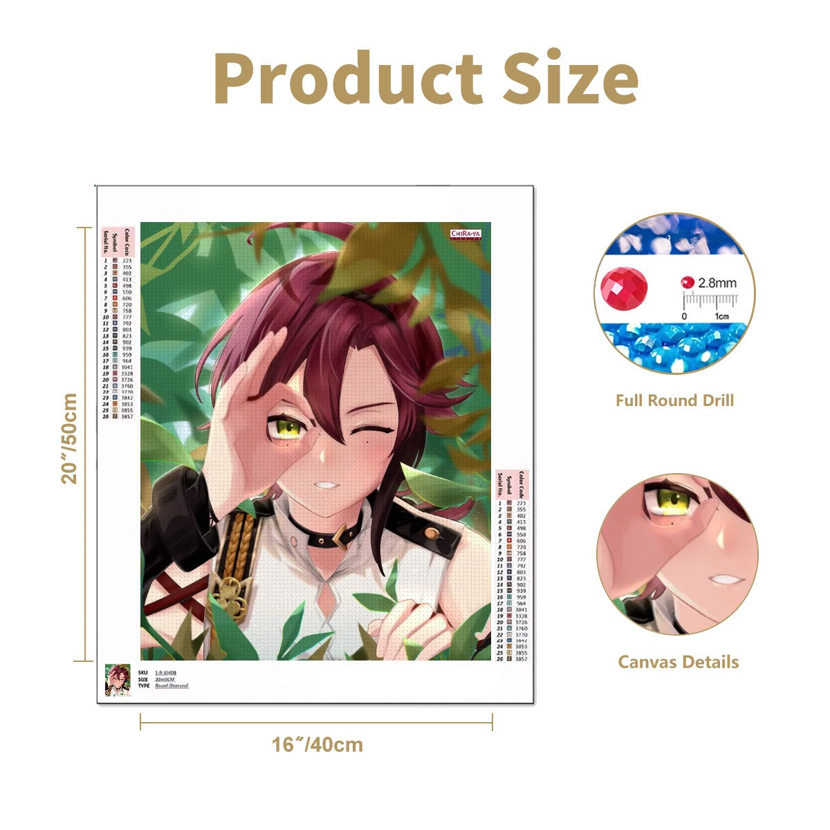 Genshin Impact DIY Diamond Painting Kit - Shikanoin Heizou: "Detective at Work"
