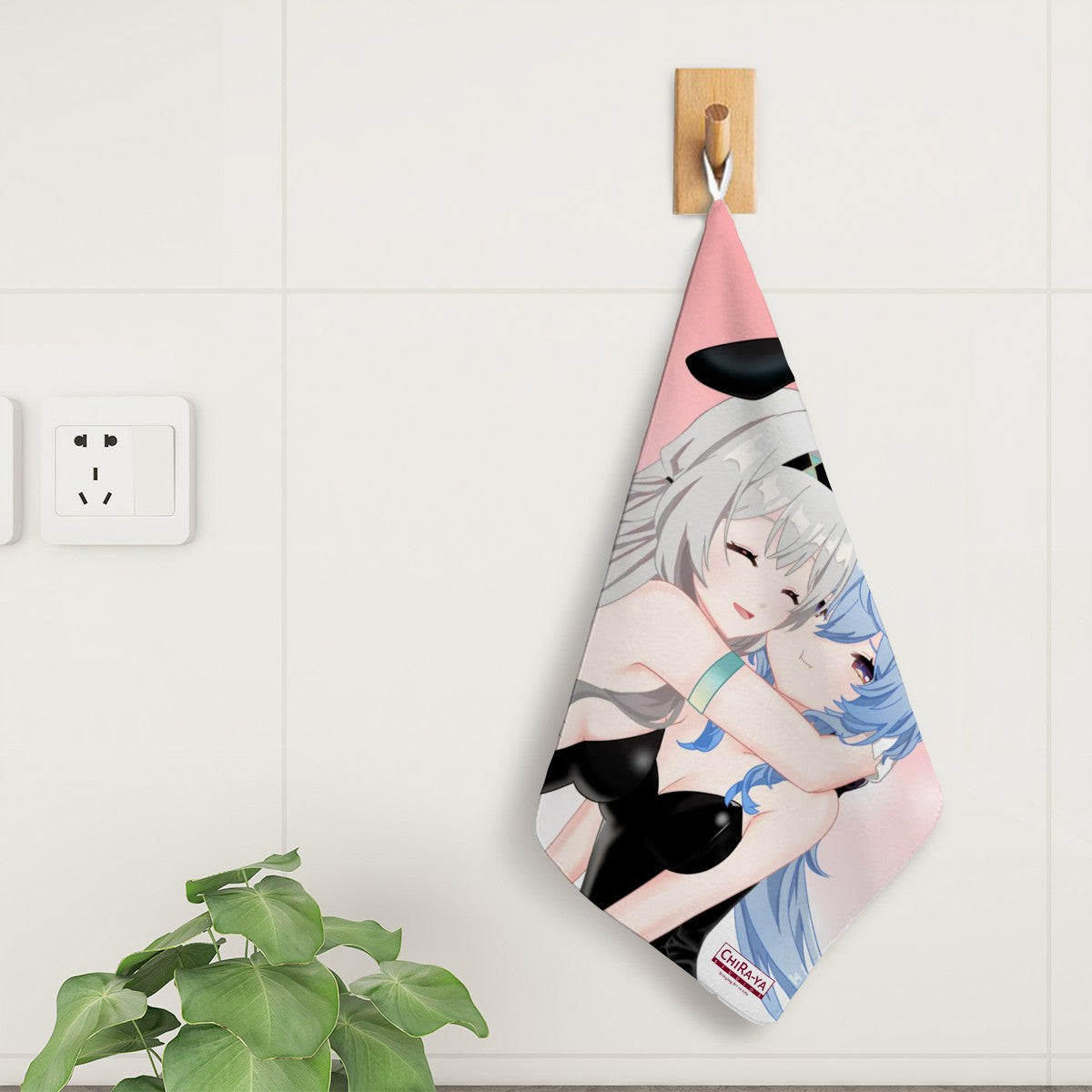 Genshin Impact x Honkai Star Rail Hand Towel - Firefly & Ganyu: "Bunny Girlies"