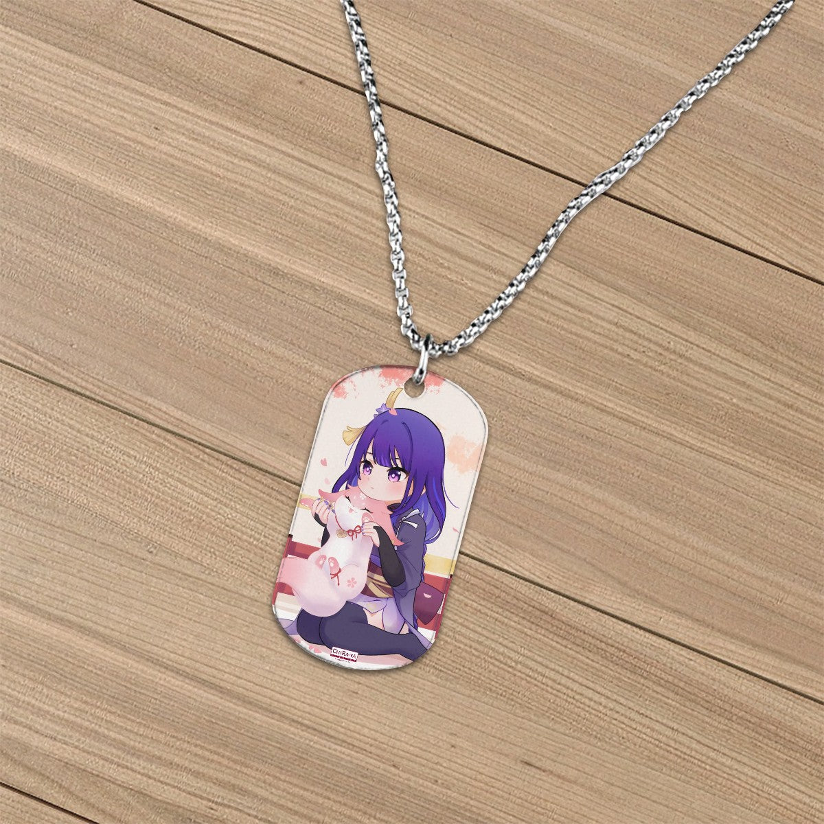 Genshin Impact Titanium Necklace - Raiden Shogun: "Ei with Fox Miko"