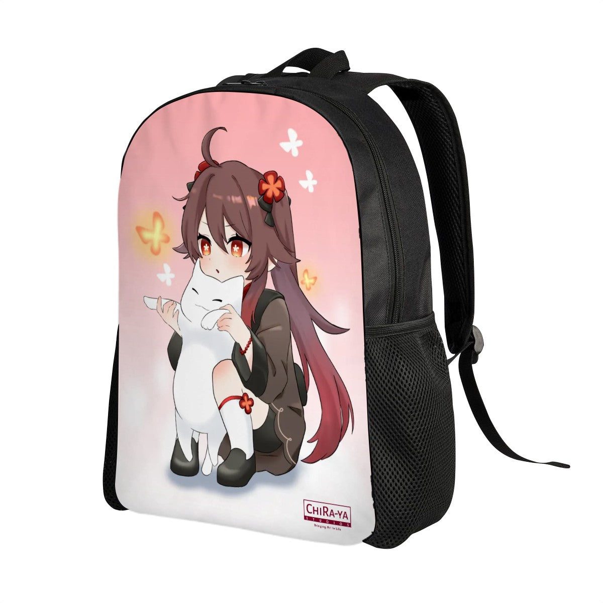 Genshin Impact Oxford Backpack - Hu Tao: "Neko Smol Tao"