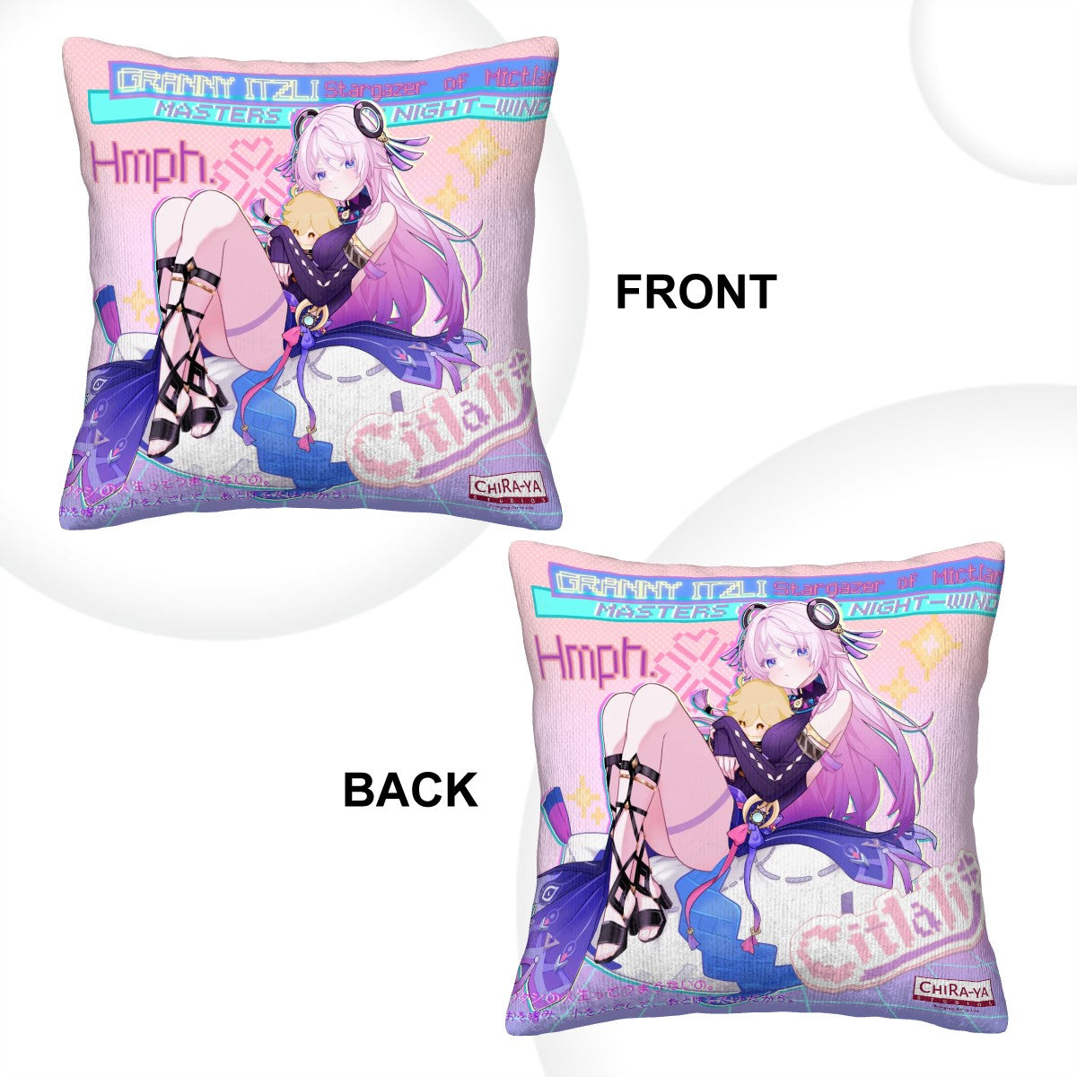 Genshin Impact Corduroy Throw Pillow Cover - Citlali: "Self-Indulgence"
