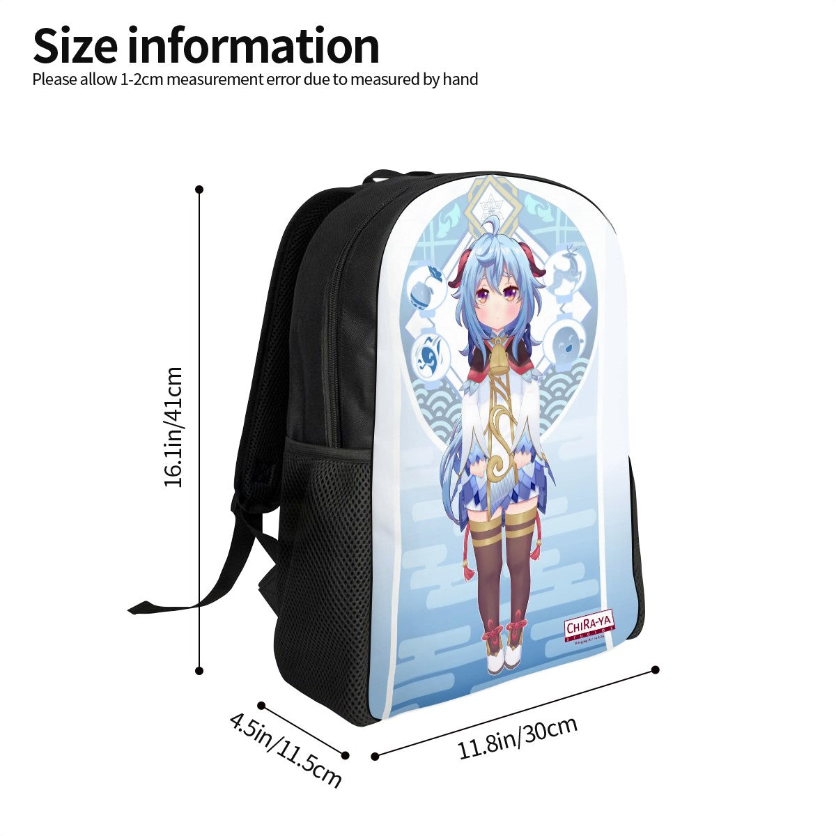 Genshin Impact Oxford Backpack - Ganyu: "Smol Ganyu"