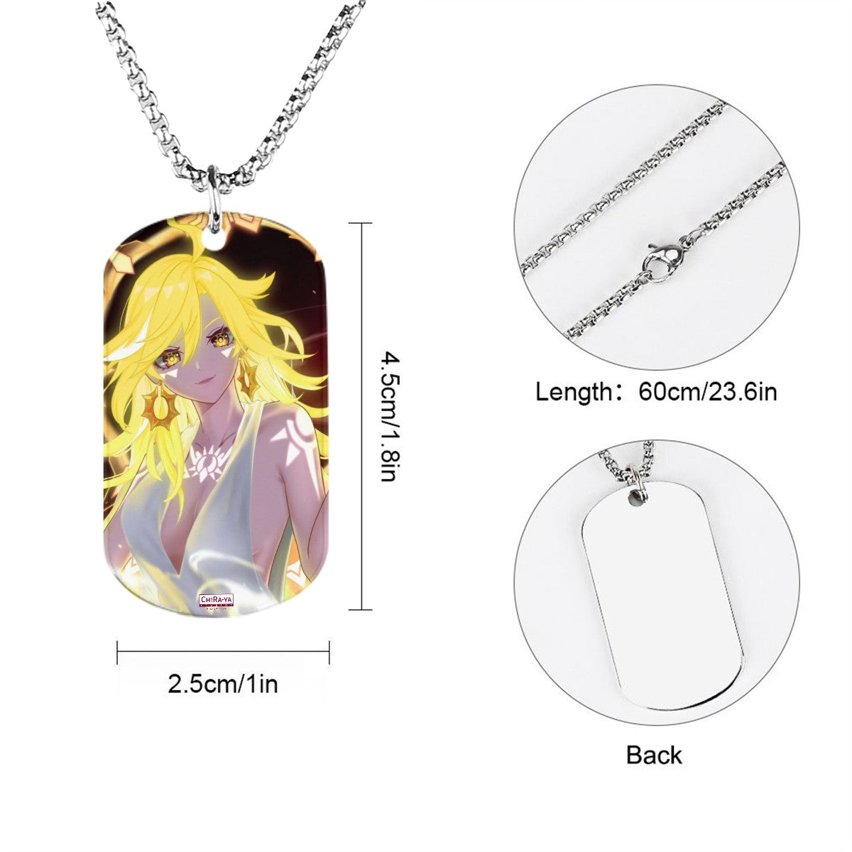 Genshin Impact Titanium Necklace - Mavuika: "Come and Get It" (Archon Outfit)