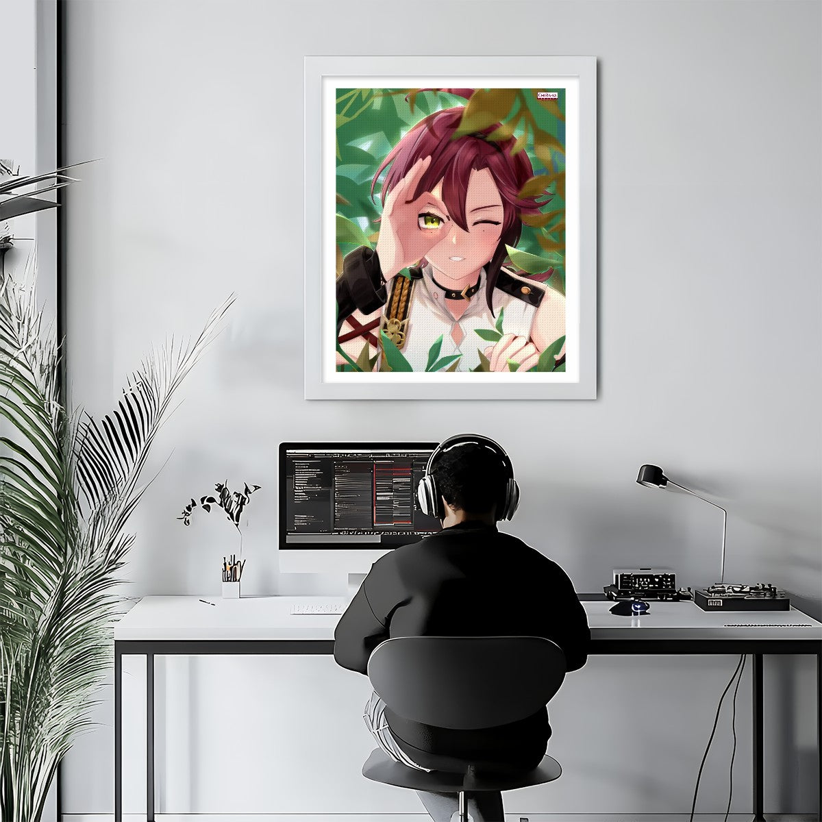 Genshin Impact DIY Diamond Painting Kit - Shikanoin Heizou: "Detective at Work"