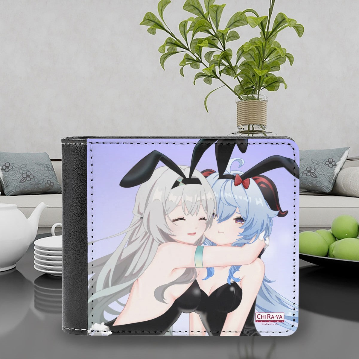 Genshin Impact x Honkai Star Rail Leather Wallet - Firefly & Ganyu: "Bunny Girlies"