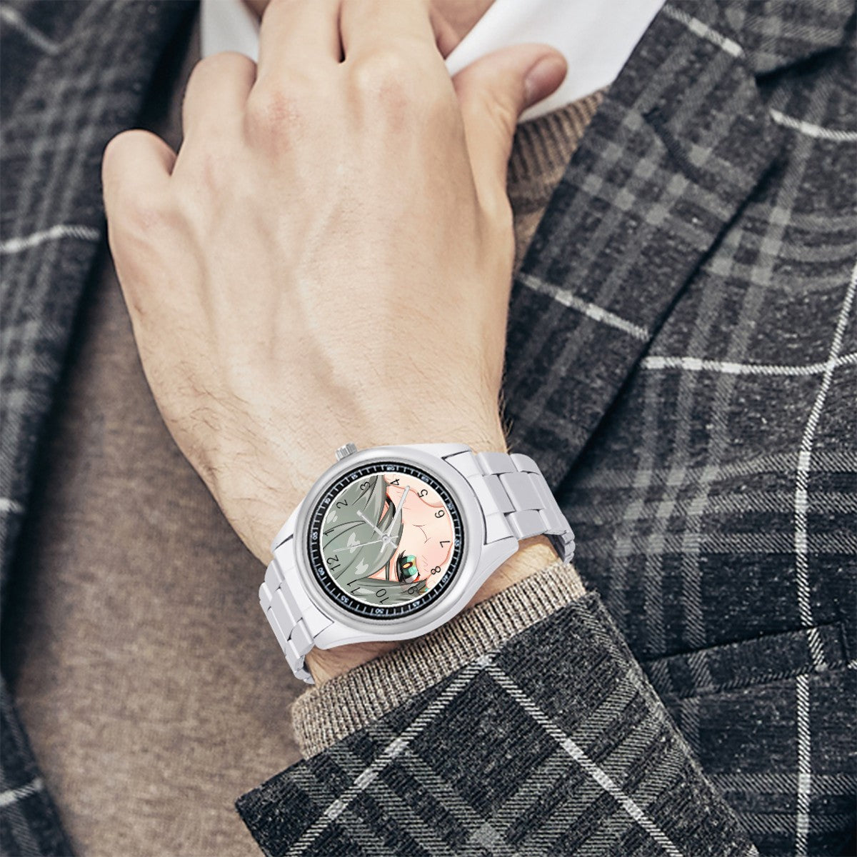Genshin Impact Squishy Series Stainless Steel Watch - Alhaitham