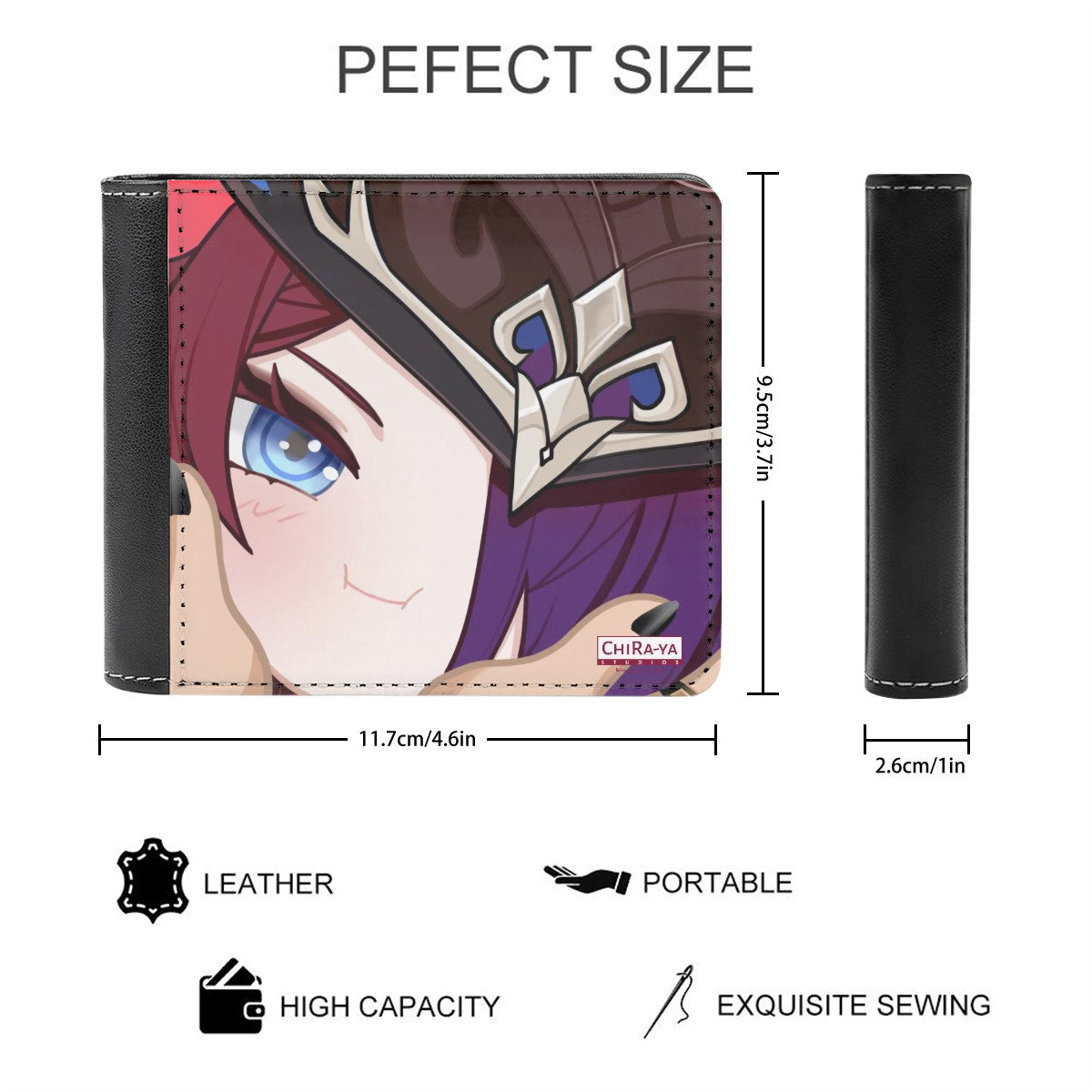Genshin Impact Squishy Series Leather Wallet - Chasca