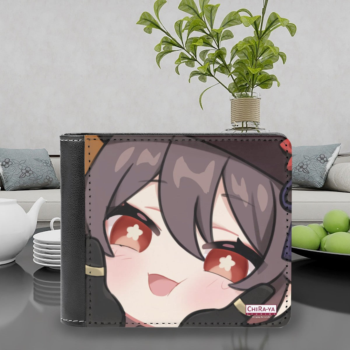 Genshin Impact Squishy Series Leather Wallet - Hu Tao