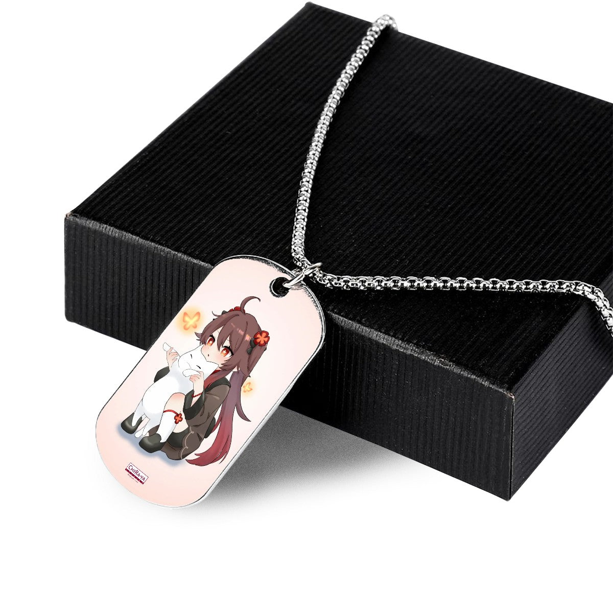 Genshin Impact Titanium Necklace - Hu Tao: "Neko Smol Tao"