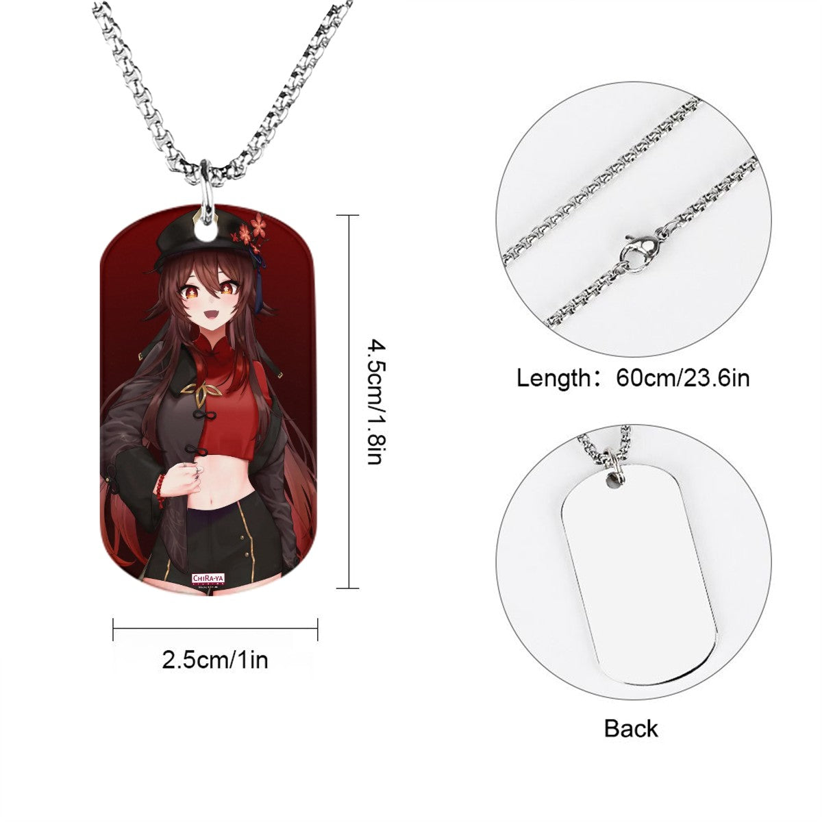 Genshin Impact Titanium Necklace - Hu Tao: "Crop Top Tao"