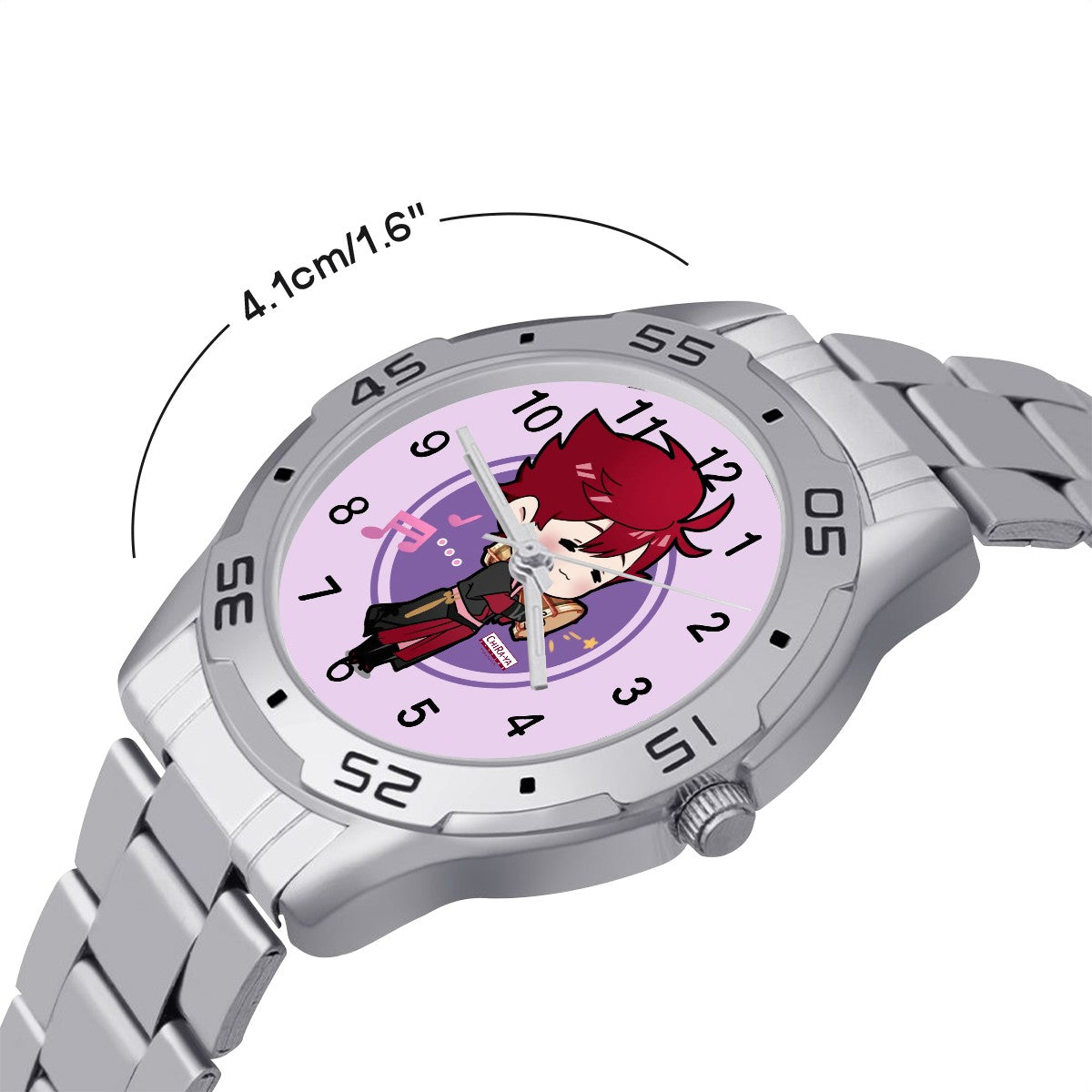 Terraglotte "2024 Genshin Instrument Series" Elegant Stainless Steel Watch - Arataki Drum (Inazuma)