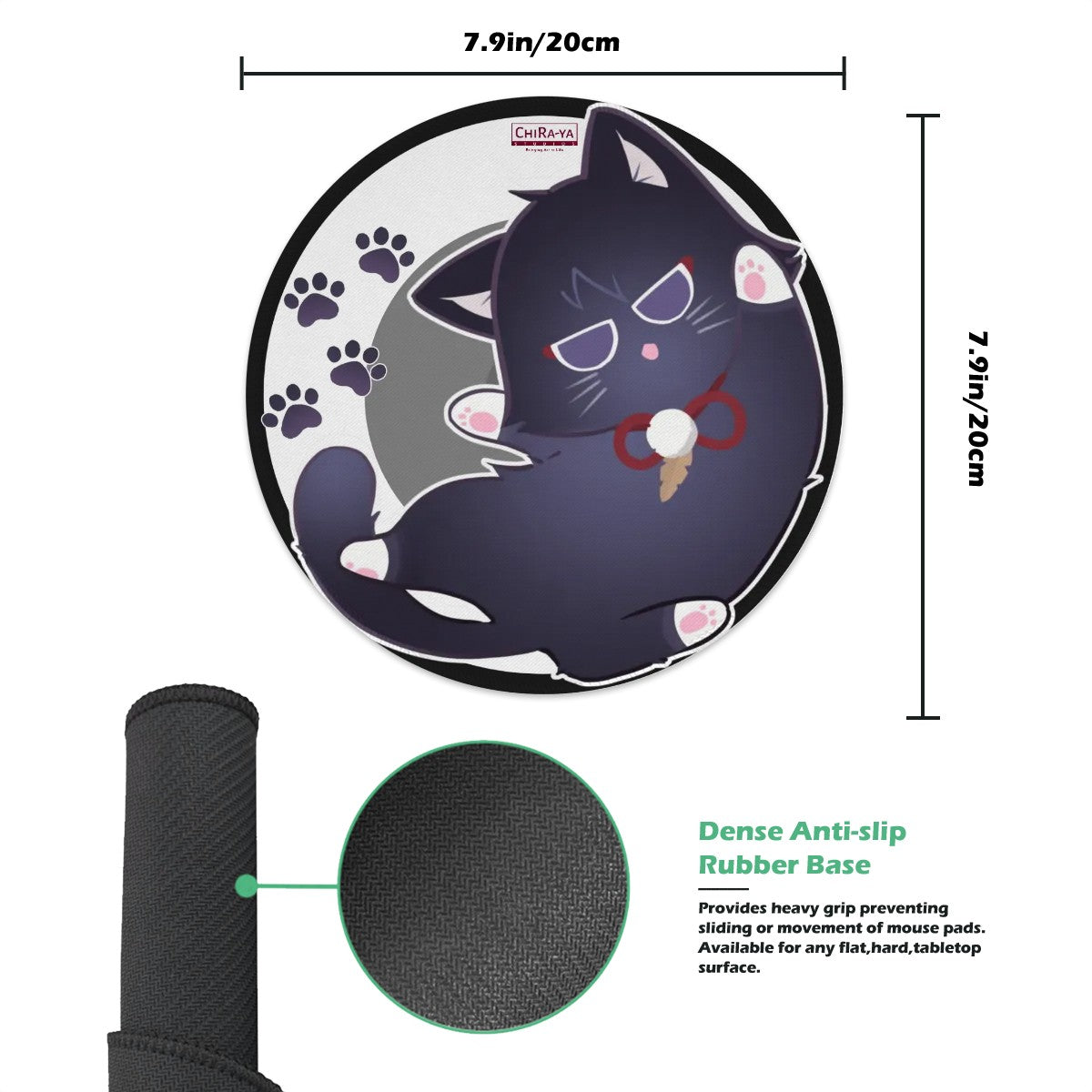 Genshin Impact Gaming Mouse Pad (Round) - Scarameow Series