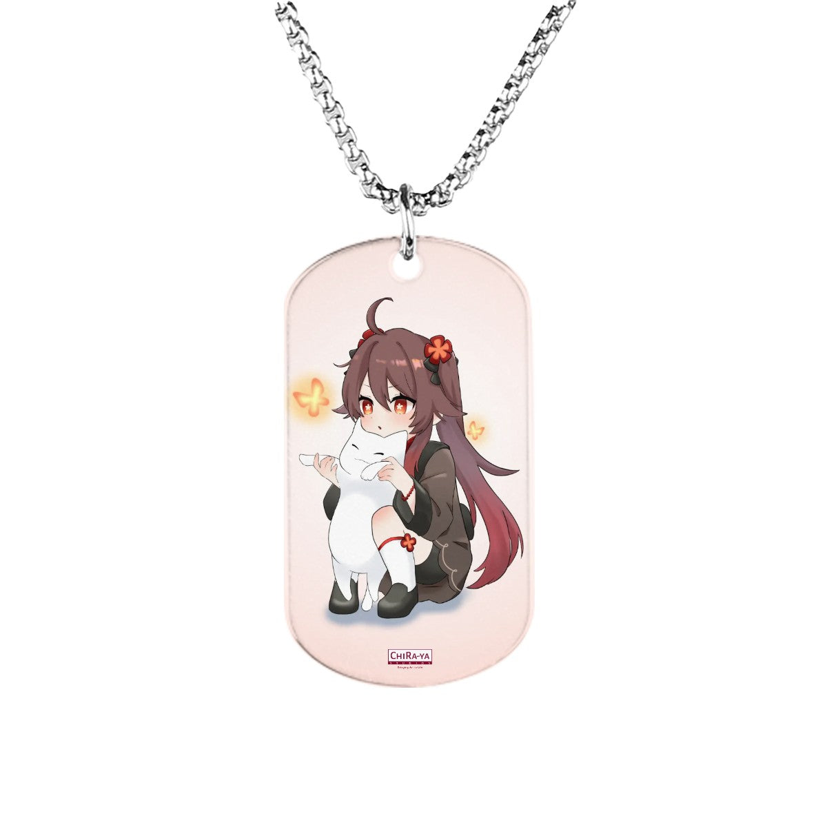 Genshin Impact Titanium Necklace - Hu Tao: "Neko Smol Tao"