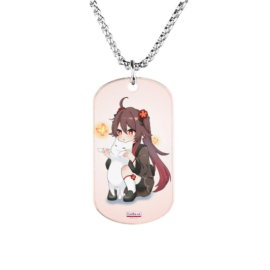 Genshin Impact Titanium Necklace - Hu Tao: "Neko Smol Tao"
