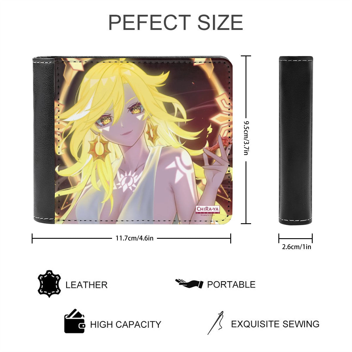 Genshin Impact Leather Wallet - Mavuika: "Come and Get It" (Archon Outfit)