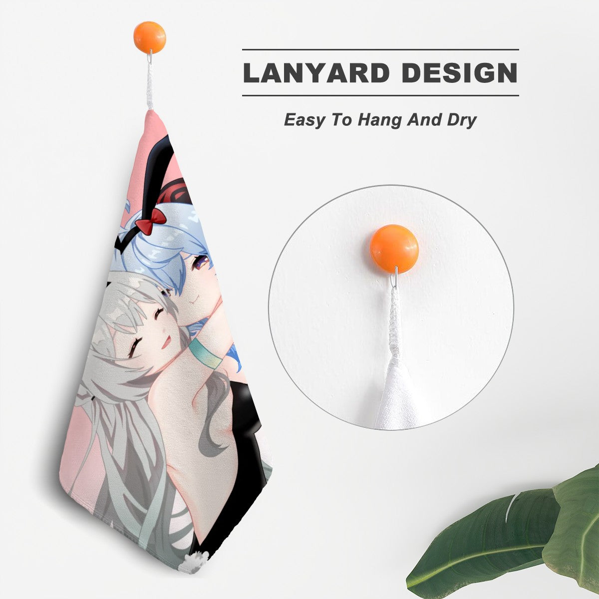 Genshin Impact x Honkai Star Rail Hand Towel - Firefly & Ganyu: "Bunny Girlies"