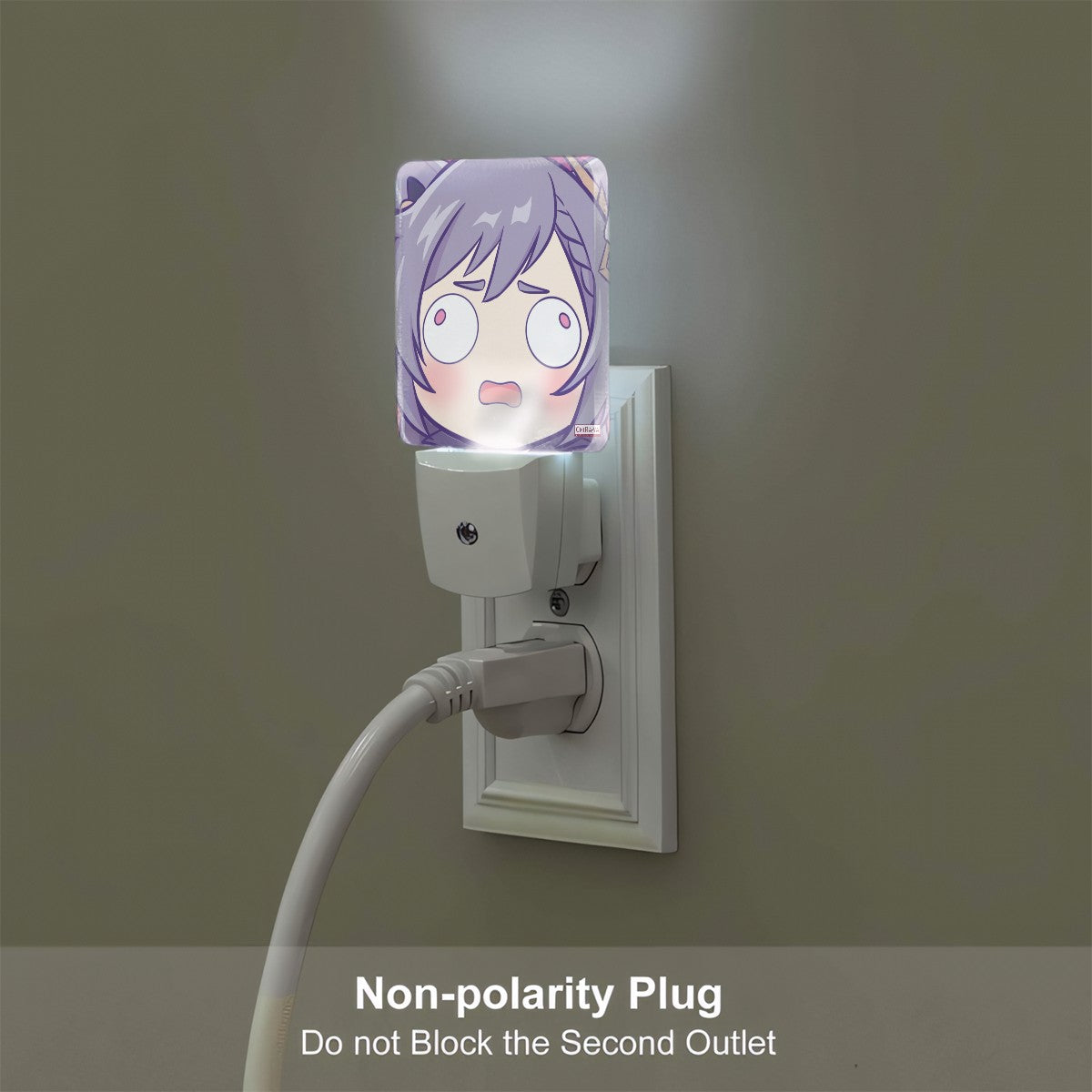 Genshin Impact Derp Series Automatic LED Night Light - Keqing