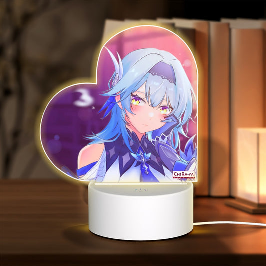 Genshin Impact Heart-Shaped Night Light - Eula: Night Out at Angel's Share