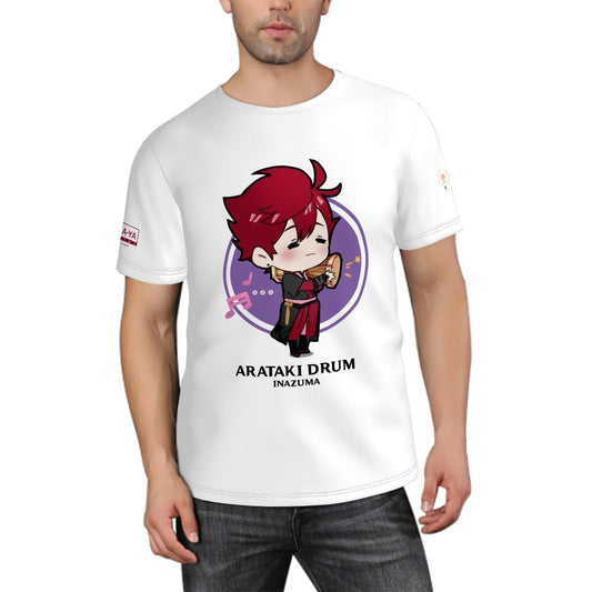 Terraglotte "2024 Genshin Instrument Series" Men's T-Shirt - Arataki Drum (Inazuma)