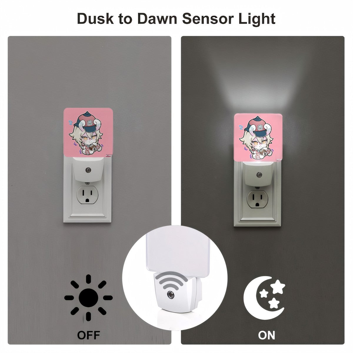 Genshin Impact Melusine Series Automatic LED Night Light - Elphane