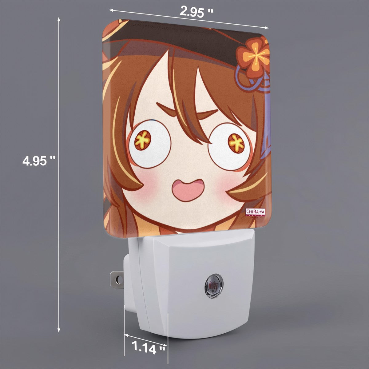 Genshin Impact Derp Series Automatic LED Night Light - Hu Tao