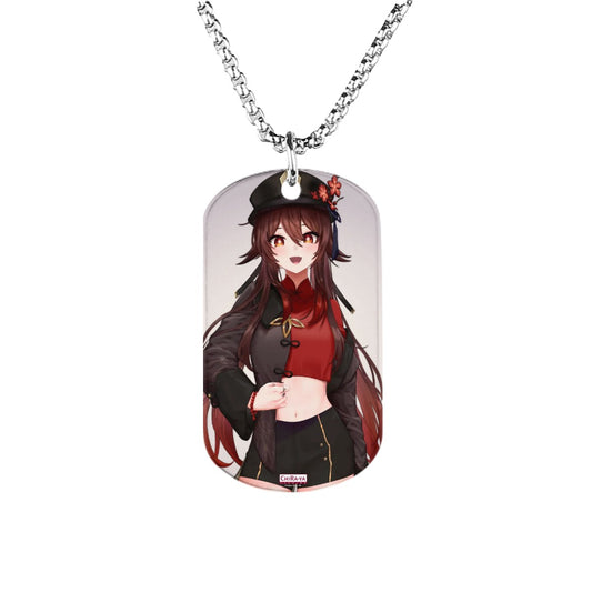 Genshin Impact Titanium Necklace - Hu Tao: "Crop Top Tao"