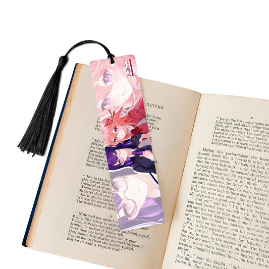 Genshin Impact Wooden Bookmark - Raiden Ei & Yae Miko: "Takina & Chisato"