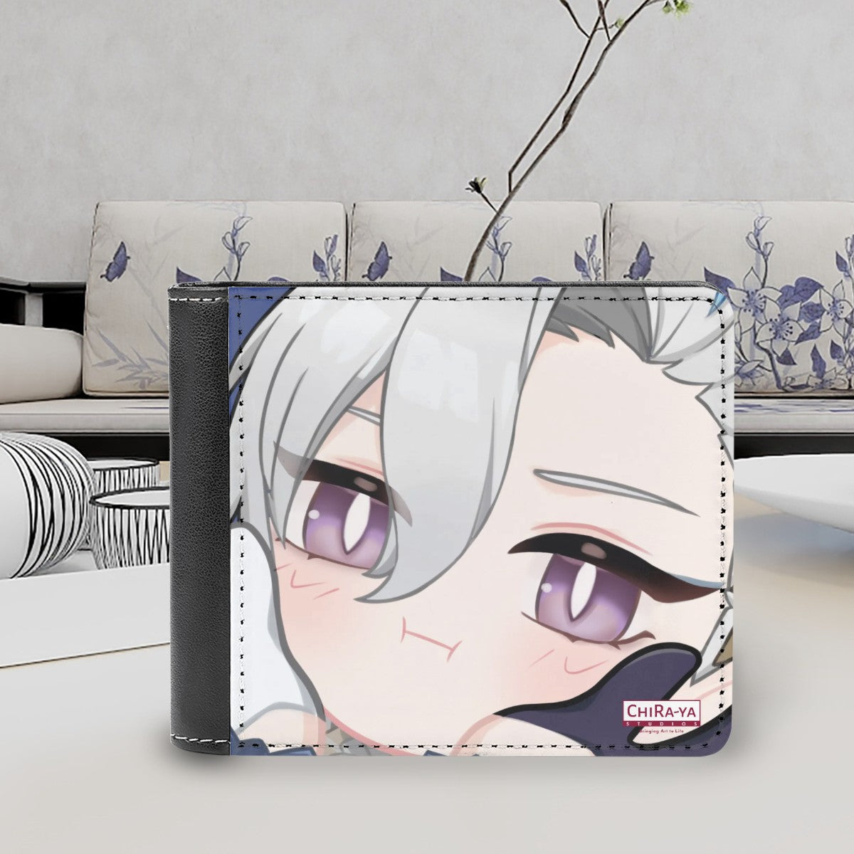 Genshin Impact Squishy Series Leather Wallet - Neuvillette