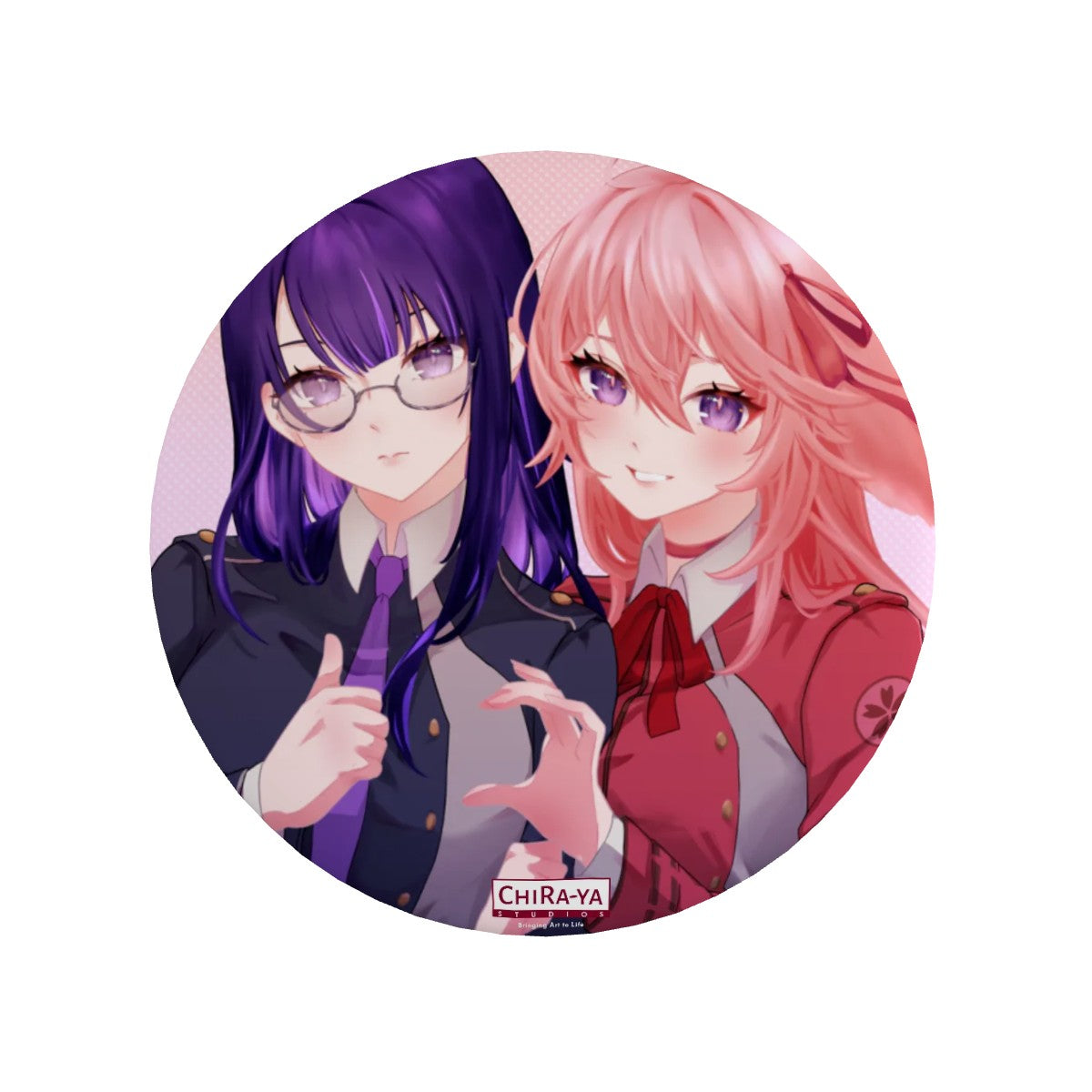 Genshin Impact Pin Badge - Raiden Ei & Yae Miko: "Takina & Chisato"