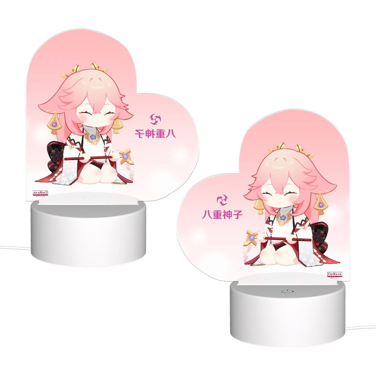 Genshin Impact Heart-Shaped Night Light - Yae Miko (Irodori Statue Series)