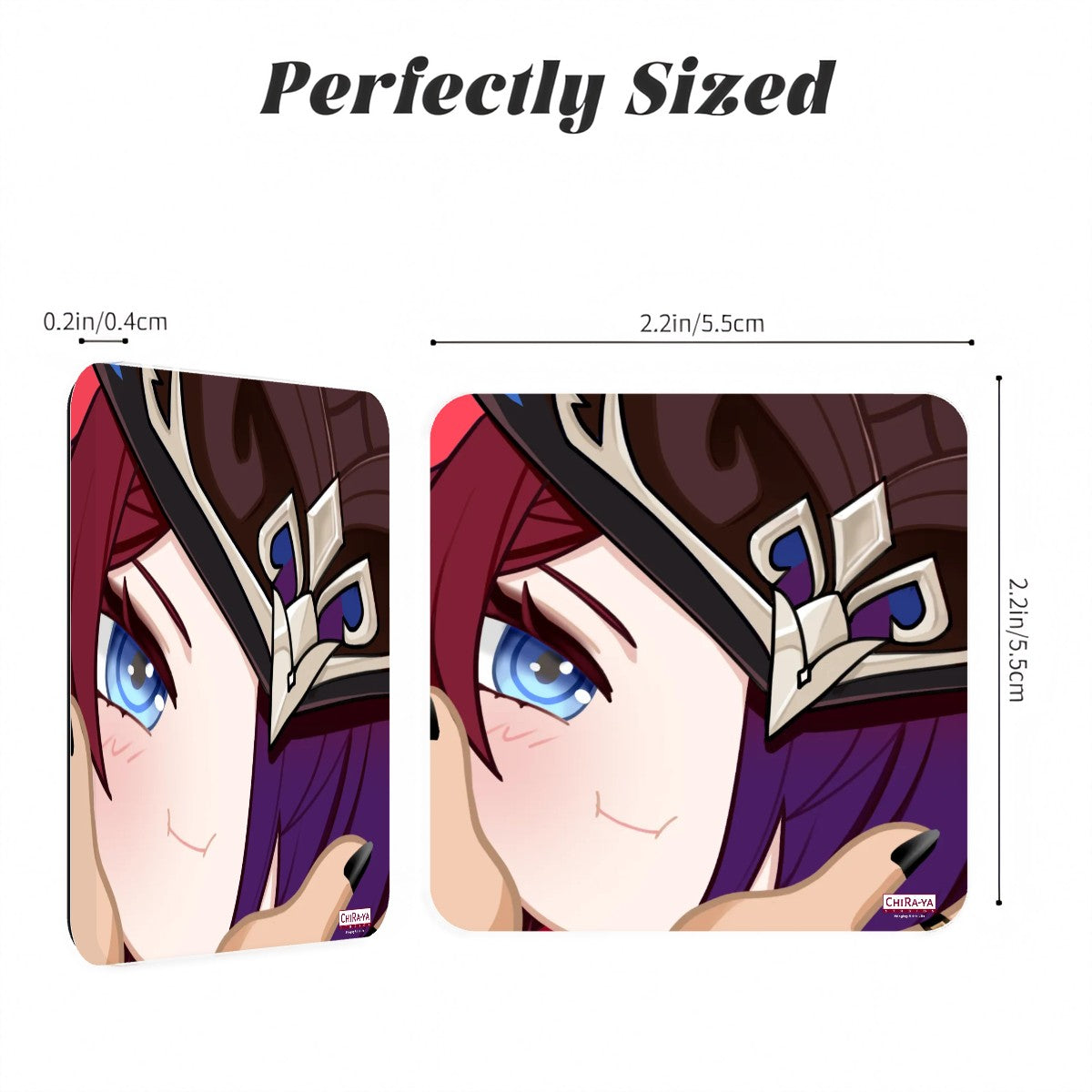 Genshin Impact Squishy Series Acrylic Fridge Magnet - Chasca