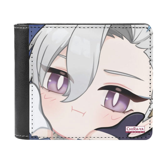 Genshin Impact Squishy Series Leather Wallet - Neuvillette