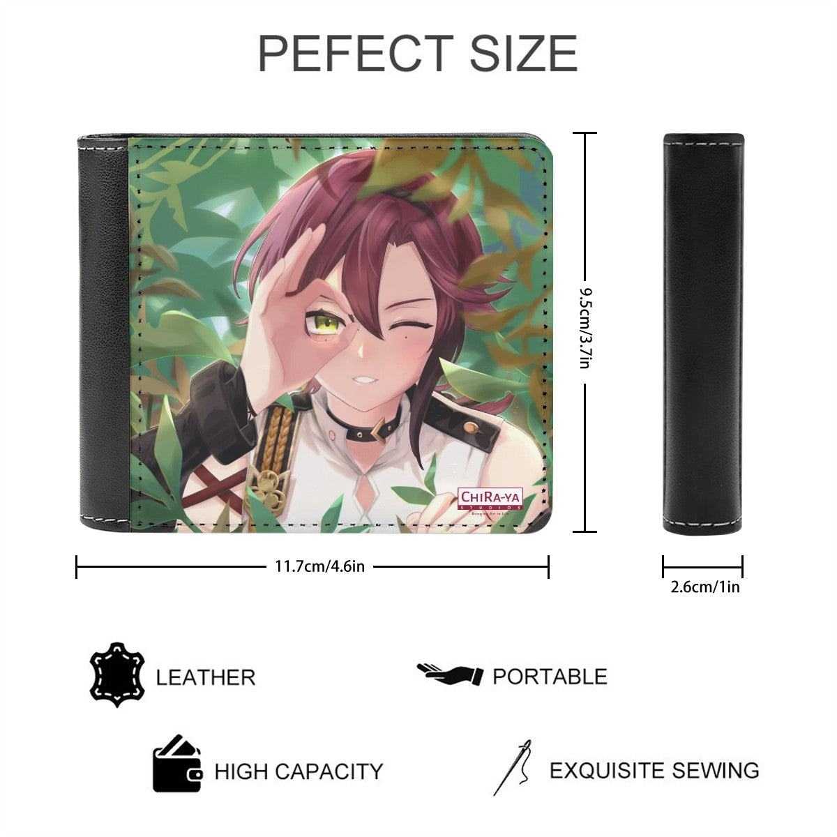 Genshin Impact Leather Wallet - Shikanoin Heizou: "Detective At Work"