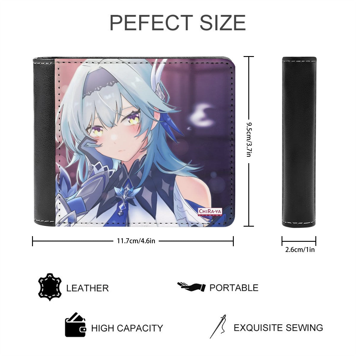 Genshin Impact Leather Wallet - Eula: Night Out at Angel's Share